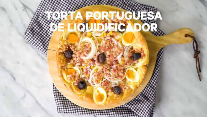 Torta Portuguesa de Liquidificador