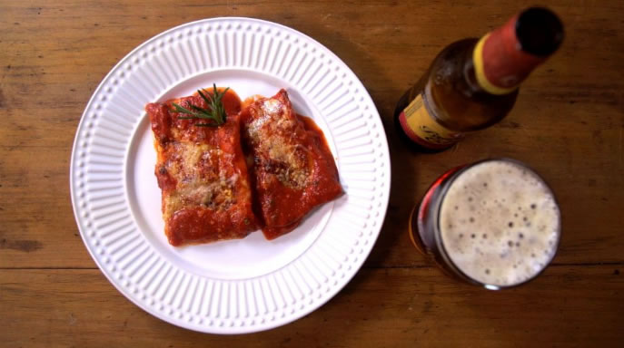 Ravioli de Queijo ao Molho Sugo