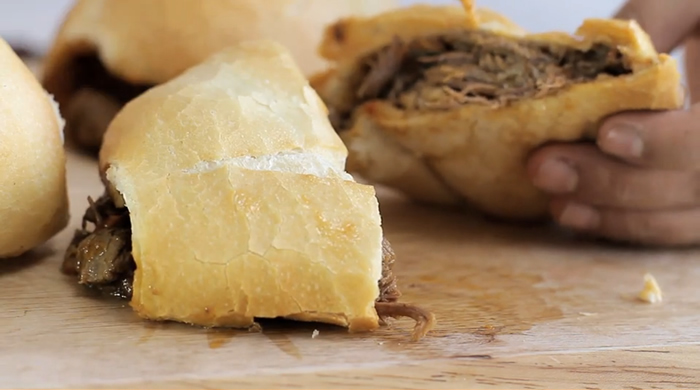 Carne Louca no Pão Francês